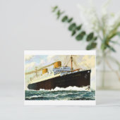S.S. Columbus - Vintage Briefkaart (Staand voorkant)
