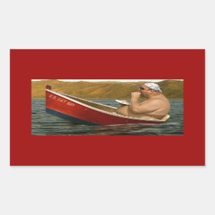 S.S. Fat Guy Rechthoekige Sticker