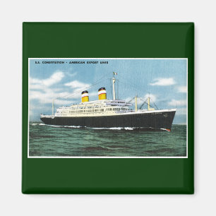 S.S. Grondwet American Express Lines Magneet