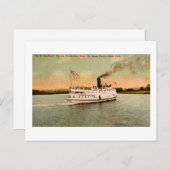 S.S. Hartford, de rivier de Connecticut Briefkaart (Voorkant / Achterkant)