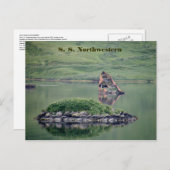 S. S. Noordwest-Unalaska Aankondigingskaart (Voorkant / Achterkant)