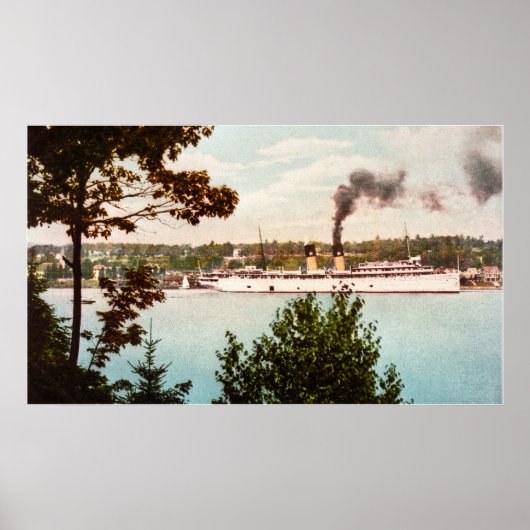 S.S. Northland Leaving Harbour Springs, Michigan Poster (Voorkant)