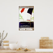 S.S. Paris French Line CGT  Ship Ad Poster (Keuken)