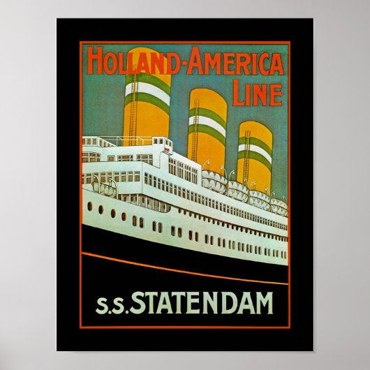 s.s. Statendam Poster (Voorkant)