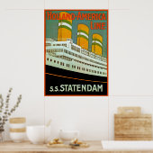 s.s. Statendam Poster (Keuken)