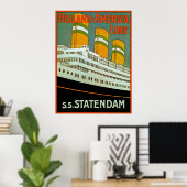 s.s. Statendam Poster (Thuiskantoor)
