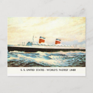 S.S. Verenigde Staten - Amerikaans Liner-project Briefkaart