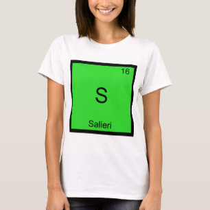 S - Salieri T-Shirt Symbole d'Élément de Chimie Dr