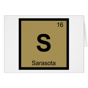 S - Sarasota Floride Chimie Tableau Périodique