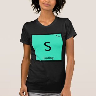 S - Schaats Sporten Scheikunde Periodiek Systeem S T-shirt