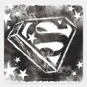 S-Schilden met sterren Vierkante Sticker