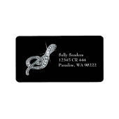 S Script "Diamond Bling"-label Etiket (Voorkant)