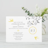 S. Sevier Marigold Oiseaux Invitations de mariage (Debout devant)