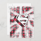 S-Shield Over Plaid Briefkaart (Voorkant / Achterkant)