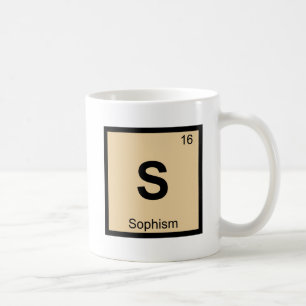 S - Sofisme Filosofie Scheikunde Periodiek Systeem Koffiemok