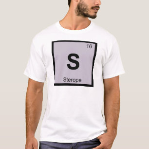 S - Sterope Plejaden Scheikunde Periodiek Systeem T-shirt