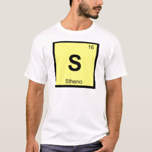 S - Stheno Gorgon Scheikunde Periodiek Systeem Sym T-shirt