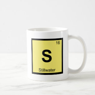 S - Stillwater Oklahoma Chemistry Periodieke Tabel Koffiemok