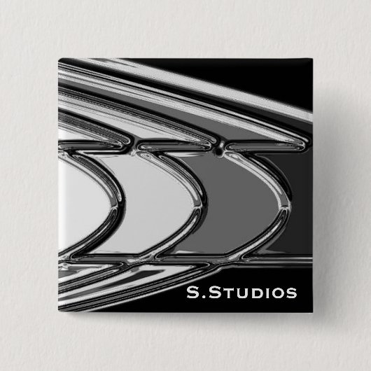 S.Studios Logo Vierkante Button 5,1 Cm (Voorkant)