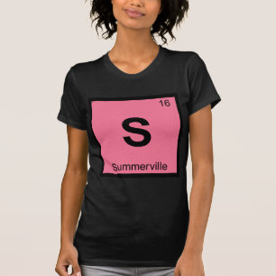 S - Summerville South Carolina Chemie Symbool T-shirt