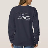 S sweatshirt navy avec logo blanc (Dos)