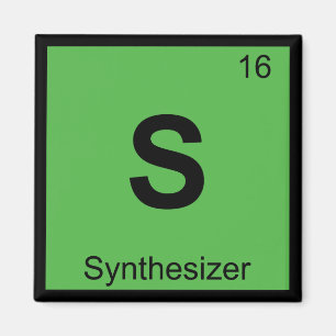 S - Synthesizer Muziek Chemie Periodiek Systeem Magneet