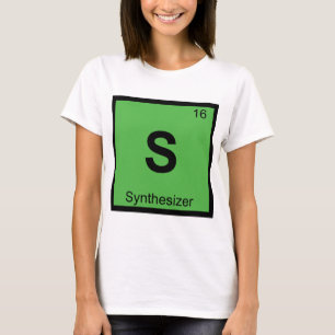 S - Synthesizer Muziek Chemie Periodiek Systeem T-shirt
