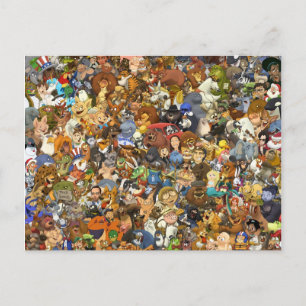 S.T. Lewis Collage Briefkaart