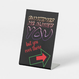 S.T.M.A.Y RECLAMEBORD MET VOETSTUK