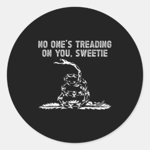 S Treading On You, Sweetie Funny Quote Gezegde Ronde Sticker