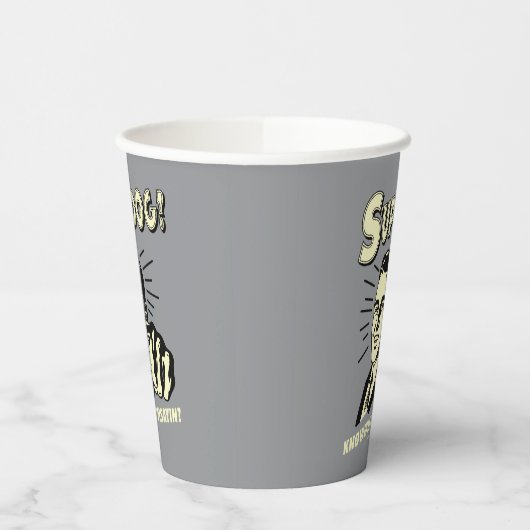 S-up Dog: Weet wat ik zeg Papieren Bekers (Links)