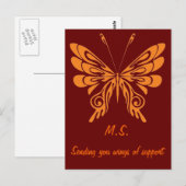 S Vlinder Briefkaart (Voorkant / Achterkant)