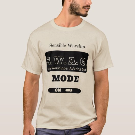 S.W.A.G.-modus op Mannen T-shirt (Voorkant)