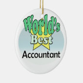 's Werelds beste accountant Keramisch Ornament (Rechts)
