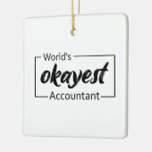 's Werelds beste accountant Keramisch Ornament (Links)