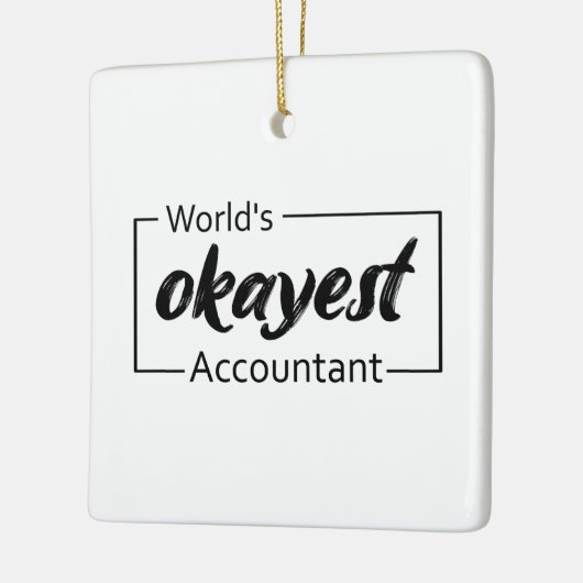 's Werelds beste accountant Keramisch Ornament (Links)