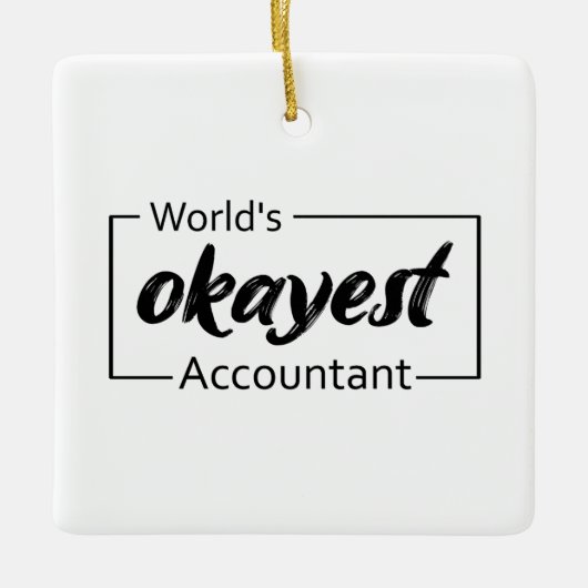 's Werelds beste accountant Keramisch Ornament (Voorkant)