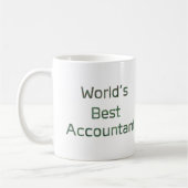 's Werelds beste accountant met Dollar-signalen Koffiemok (Links)
