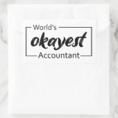 's Werelds beste accountant Rechthoekige Sticker (Tas)