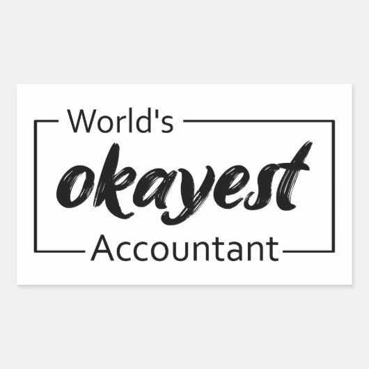's Werelds beste accountant Rechthoekige Sticker (Voorkant)