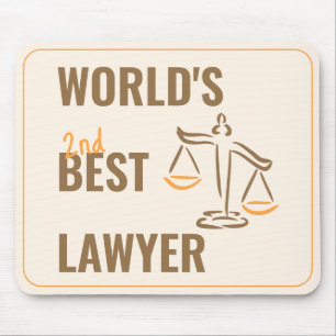 's Werelds beste advocaat. Collega cadeau idee. pl Muismat