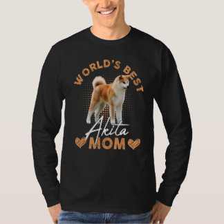 's Werelds beste Akita Moeder Hond Mama Vrouwen T-shirt