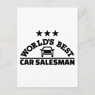 's Werelds beste autoverkoper Briefkaart