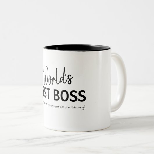 's Werelds beste baas Funny Boss Coffee-Mok Tweekleurige Koffiemok