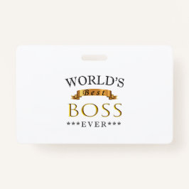 's Werelds beste baas ooit Badge