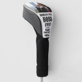 's Werelds beste baas ooit Happy Boss Day Golfheadcover (Schuin)