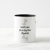 's Werelds BESTE BEAGLE HOND MOEDER gepersonalisee Mok (Midden)