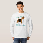 's Werelds Beste Beagle Pap Gepersonaliseerd T-shirt (Voorkant volledig)