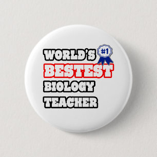 's Werelds beste biologie leraar Ronde Button 5,7 Cm