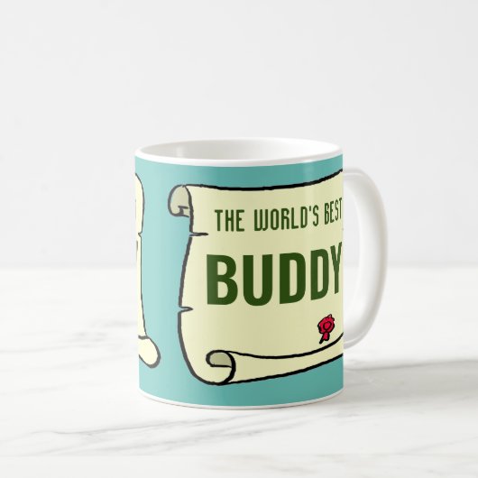 's Werelds beste boeddy. Koffiemok (Voorkant rechts)